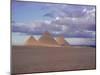 Pyramid of Menkewre (Left), Pyramid of Chephren (Centre), Pyramid of Cheops (Right), Giza, Egypt-Walter Rawlings-Mounted Photographic Print