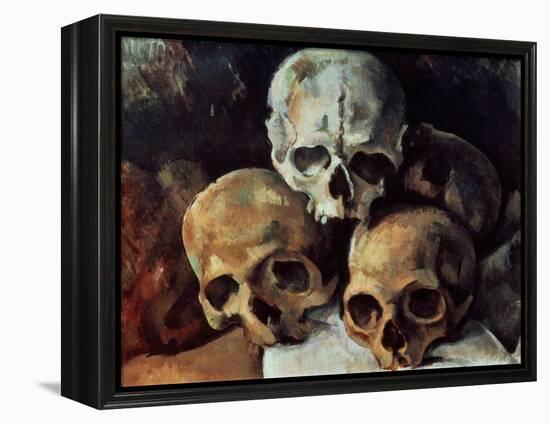 Pyramid of Skulls, 1898-1900-Paul Cézanne-Framed Premier Image Canvas