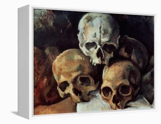 Pyramid of Skulls, 1898-1900-Paul Cézanne-Framed Premier Image Canvas