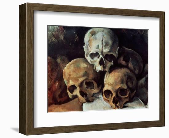 Pyramid of Skulls, 1898-1900-Paul Cézanne-Framed Giclee Print