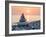 Pyramid of Stones for Meditation Lying on Sea Coast at Sunset-Maxim Blinkov-Framed Photographic Print