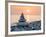 Pyramid of Stones for Meditation Lying on Sea Coast at Sunset-Maxim Blinkov-Framed Photographic Print