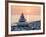 Pyramid of Stones for Meditation Lying on Sea Coast at Sunset-Maxim Blinkov-Framed Photographic Print