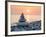 Pyramid of Stones for Meditation Lying on Sea Coast at Sunset-Maxim Blinkov-Framed Photographic Print