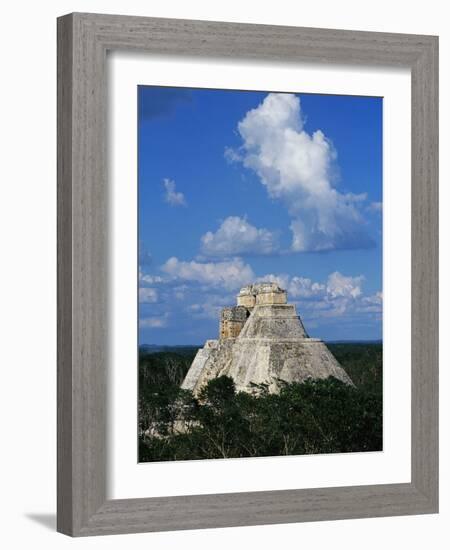 Pyramid of the Magician at Uxmal-Danny Lehman-Framed Photographic Print