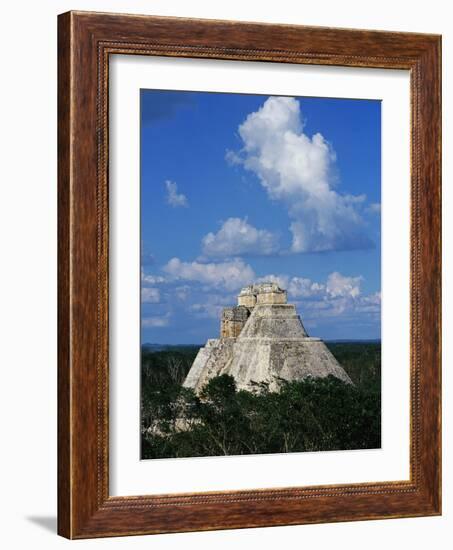 Pyramid of the Magician at Uxmal-Danny Lehman-Framed Photographic Print