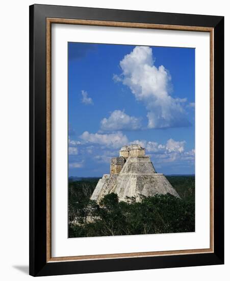 Pyramid of the Magician at Uxmal-Danny Lehman-Framed Photographic Print
