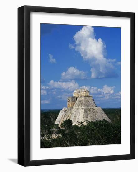 Pyramid of the Magician at Uxmal-Danny Lehman-Framed Photographic Print