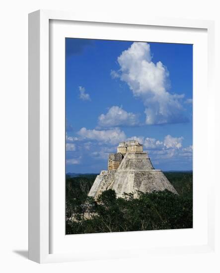 Pyramid of the Magician at Uxmal-Danny Lehman-Framed Photographic Print