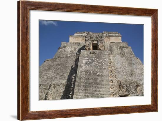 Pyramid of the Magician, Uxmal, Mayan Archaeological Site, Yucatan, Mexico, North America-Richard Maschmeyer-Framed Photographic Print