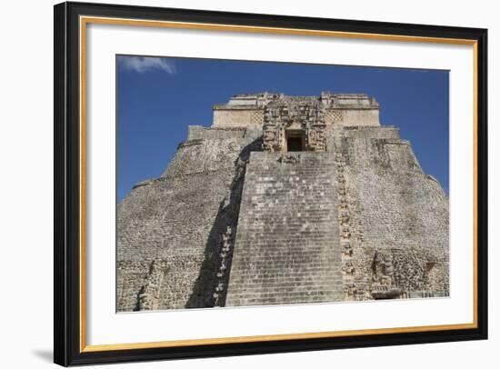 Pyramid of the Magician, Uxmal, Mayan Archaeological Site, Yucatan, Mexico, North America-Richard Maschmeyer-Framed Photographic Print