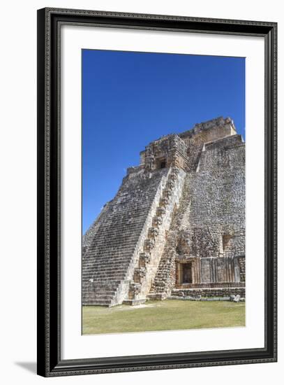 Pyramid of the Magician, Uxmal, Mayan Archaeological Site, Yucatan, Mexico, North America-Richard Maschmeyer-Framed Photographic Print