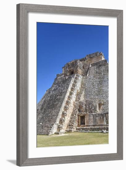 Pyramid of the Magician, Uxmal, Mayan Archaeological Site, Yucatan, Mexico, North America-Richard Maschmeyer-Framed Photographic Print