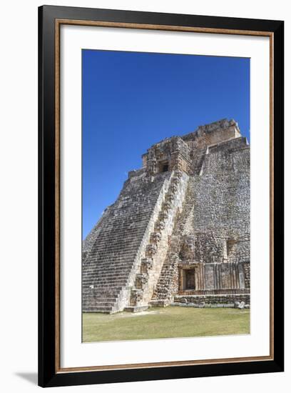 Pyramid of the Magician, Uxmal, Mayan Archaeological Site, Yucatan, Mexico, North America-Richard Maschmeyer-Framed Photographic Print