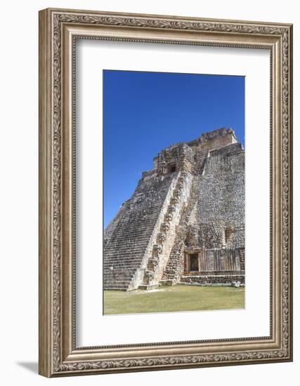 Pyramid of the Magician, Uxmal, Mayan Archaeological Site, Yucatan, Mexico, North America-Richard Maschmeyer-Framed Photographic Print