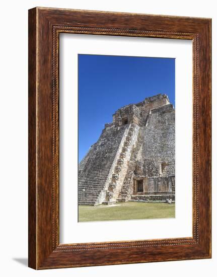 Pyramid of the Magician, Uxmal, Mayan Archaeological Site, Yucatan, Mexico, North America-Richard Maschmeyer-Framed Photographic Print