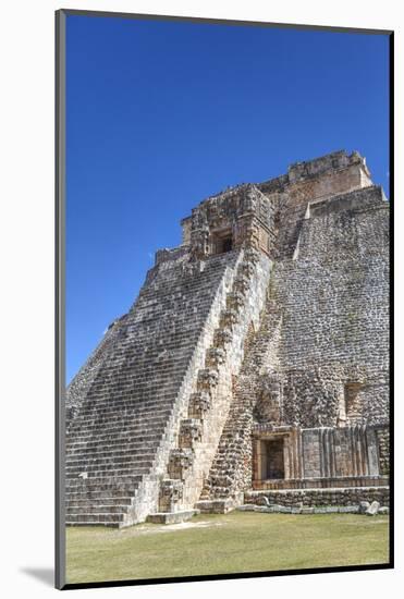 Pyramid of the Magician, Uxmal, Mayan Archaeological Site, Yucatan, Mexico, North America-Richard Maschmeyer-Mounted Photographic Print