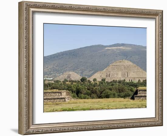 Pyramid of the Sun, Teotihuacan, 150Ad to 600Ad and Later Used by the Aztecs, North of Mexico City-R H Productions-Framed Photographic Print