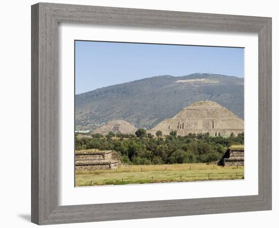 Pyramid of the Sun, Teotihuacan, 150Ad to 600Ad and Later Used by the Aztecs, North of Mexico City-R H Productions-Framed Photographic Print