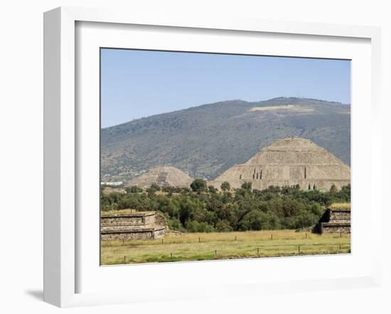 Pyramid of the Sun, Teotihuacan, 150Ad to 600Ad and Later Used by the Aztecs, North of Mexico City-R H Productions-Framed Photographic Print