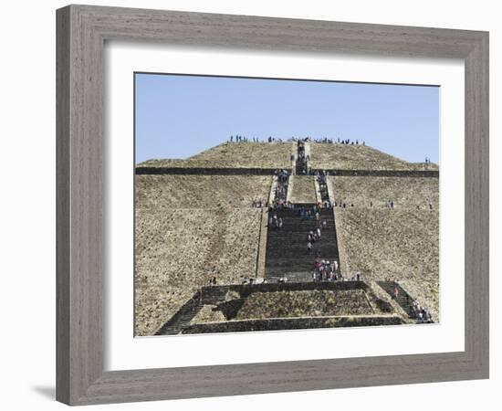 Pyramid of the Sun, Teotihuacan, 150Ad to 600Ad and Later Used by the Aztecs, North of Mexico City-R H Productions-Framed Photographic Print