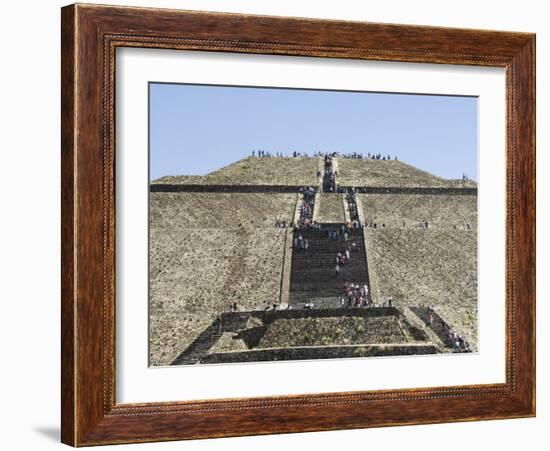 Pyramid of the Sun, Teotihuacan, 150Ad to 600Ad and Later Used by the Aztecs, North of Mexico City-R H Productions-Framed Photographic Print