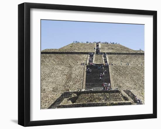 Pyramid of the Sun, Teotihuacan, 150Ad to 600Ad and Later Used by the Aztecs, North of Mexico City-R H Productions-Framed Photographic Print