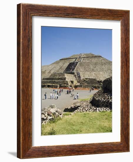 Pyramid of the Sun, Teotihuacan, 150Ad to 600Ad and Later Used by the Aztecs, North of Mexico City-R H Productions-Framed Photographic Print