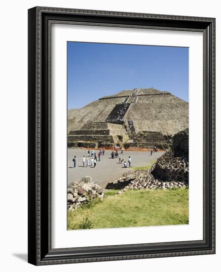 Pyramid of the Sun, Teotihuacan, 150Ad to 600Ad and Later Used by the Aztecs, North of Mexico City-R H Productions-Framed Photographic Print