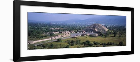 Pyramid on a Landscape, Moon Pyramid, Teotihuacan, Mexico-null-Framed Photographic Print