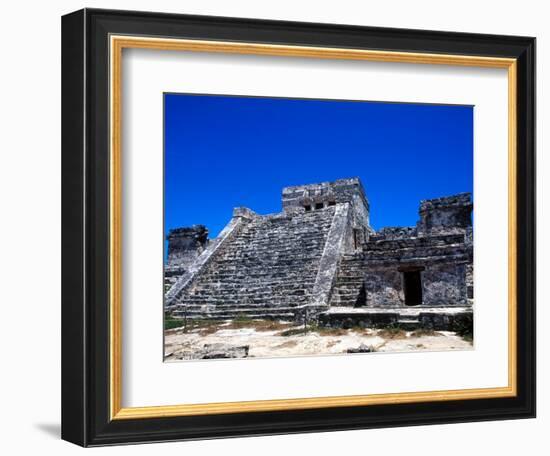 Pyramid Ruins in Tulum, Mexico-Bill Bachmann-Framed Photographic Print