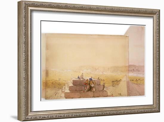 Pyramids, 19th Century-David Roberts-Framed Giclee Print