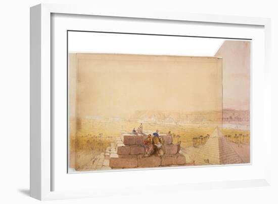 Pyramids, 19th Century-David Roberts-Framed Giclee Print