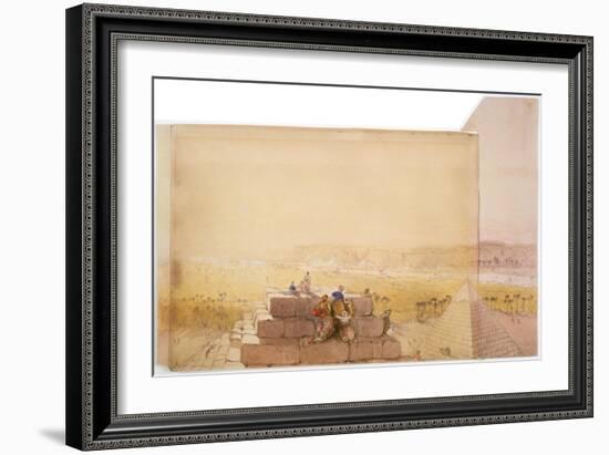 Pyramids, 19th Century-David Roberts-Framed Giclee Print