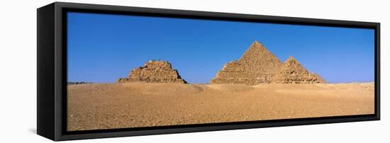 Pyramids Area of Giza Egypt-null-Framed Premier Image Canvas