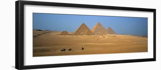 Pyramids at Giza, Cairo, Egypt-Jon Arnold-Framed Photographic Print