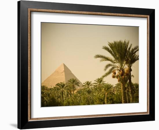 Pyramids at Giza, Cairo, Egypt-Doug Pearson-Framed Photographic Print