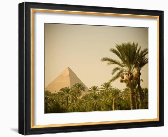 Pyramids at Giza, Cairo, Egypt-Doug Pearson-Framed Photographic Print