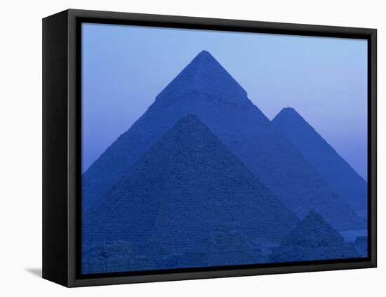 Pyramids at Giza, UNESCO World Heritage Site, Cairo, Egypt, North Africa, Africa-null-Framed Premier Image Canvas