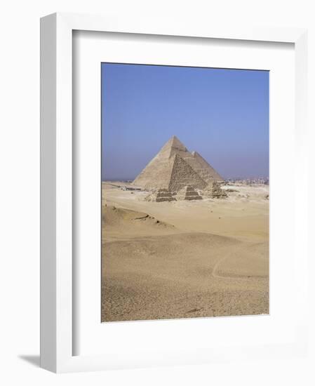 Pyramids at Giza, Unesco World Heritage Site, Near Cairo, Egypt, North Africa, Africa-Jack Jackson-Framed Photographic Print