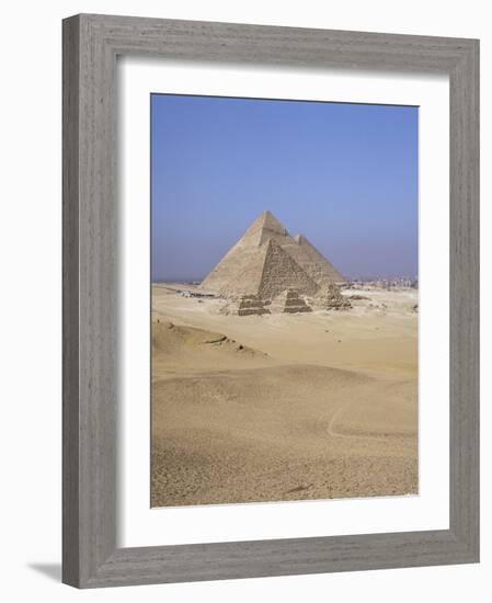 Pyramids at Giza, Unesco World Heritage Site, Near Cairo, Egypt, North Africa, Africa-Jack Jackson-Framed Photographic Print