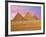 Pyramids at Sunset, Giza, Cairo, Egypt-Miva Stock-Framed Photographic Print