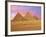 Pyramids at Sunset, Giza, Cairo, Egypt-Miva Stock-Framed Photographic Print