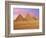 Pyramids at Sunset, Giza, Cairo, Egypt-Miva Stock-Framed Photographic Print