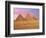 Pyramids at Sunset, Giza, Cairo, Egypt-Miva Stock-Framed Photographic Print