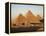 Pyramids at Sunset, Giza, Unesco World Heritage Site, Near Cairo, Egypt, North Africa, Africa-Doug Traverso-Framed Premier Image Canvas