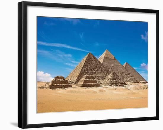 Pyramids, Giza, Cairo, Egypt-Miva Stock-Framed Photographic Print