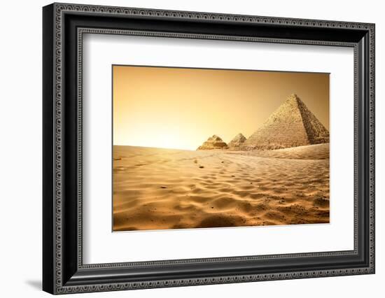 Pyramids in Sand-Givaga-Framed Photographic Print