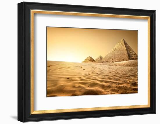 Pyramids in Sand-Givaga-Framed Photographic Print