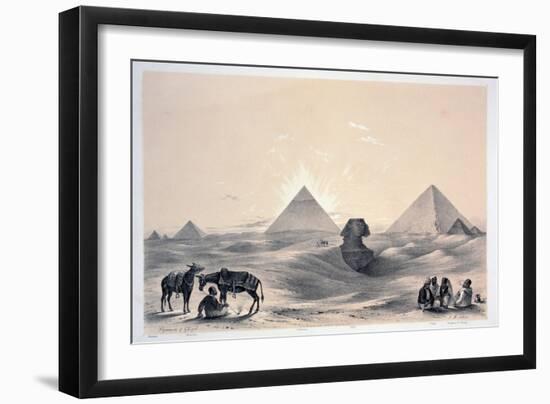 Pyramids of Giza, 1843-Augustus Butler-Framed Giclee Print